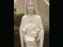 A statue of the infant Jesus was found decapitated outside the diocesan administrative offices in Brooklyn
